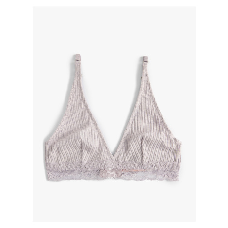 Koton Unpadded, Non-wired Bra with Lace