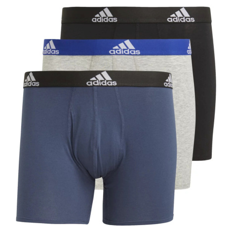 FAREBNÁ SADA BOXERIEK ADIDAS LOGO BOXER BRIEFS 3 PAIRS GN2017