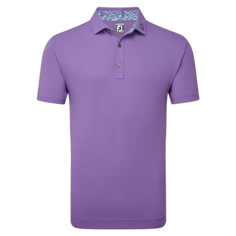 Footjoy Solid Primarose Trim Thistle Polo košeľa