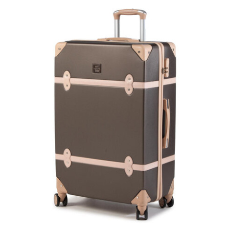 Hnedé dámske cestovné kufre a batožiny