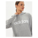 Adidas Mikina Essentials Linear Hoodie IC6884 Sivá Regular Fit