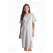 LC Waikiki Crew Neck Printed Short Sleeve Maternity Dress