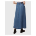 Sukňa La Martina Woman Long Skirt Light Tencel Modrá