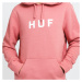 HUF Essentials OG Logo Hoodie ružová