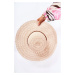 Women's openwork hat beige Bahama