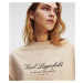 Tričko Karl Lagerfeld Karl Signature T-Shirt Hnedá