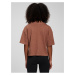 Hnedé dievčenské tričko GAP Teen organic s vrecúškom