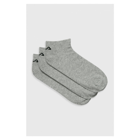 Ponožky Fila (3 páry) dámske, šedá farba