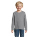 SOĽS Imperial Lsl Kids Detské tričko s dlhým rukávom SL02947 Grey melange