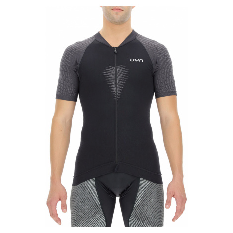 UYN Cyklistický dres s krátkym rukávom - BIKING GRANFONDO - šedá/čierna