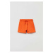 Detské bavlnené šortky OVS oranžová farba, jednofarebné