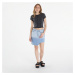 Sukňa Daily Paper Zella Monogram Denim Skirt Mid Blue