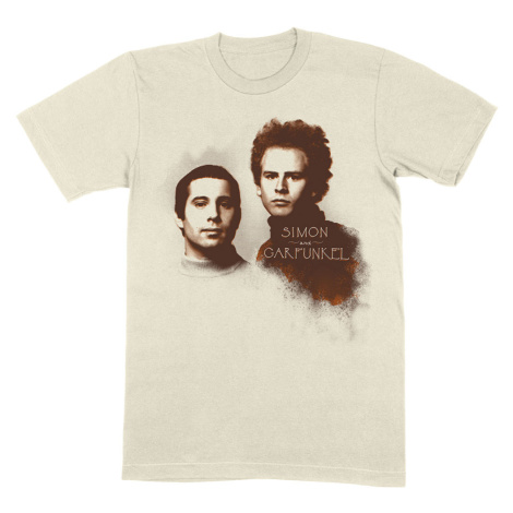 Simon & Garfunkel tričko Faces Natural