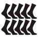 10PACK high bamboo black socks Nedeto