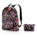 Skladací batoh Risenthel Mini Maxi Rucksack Paisley black