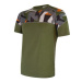 SENSOR MERINO IMPRESS pánske tričko kr.rukáv safari / camo