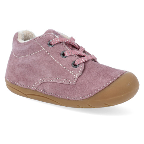 Barefoot zateplená obuv Lurchi - Flori suede wildberry