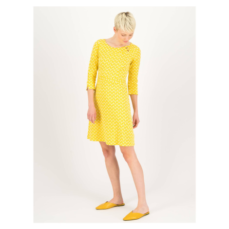 Yellow Women Patterned Dress Blutsgeschwister - Women