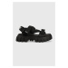 Sandále Palladium METROPOLITAN REVOLT dámske, čierna farba, na platforme, 98578.008.M