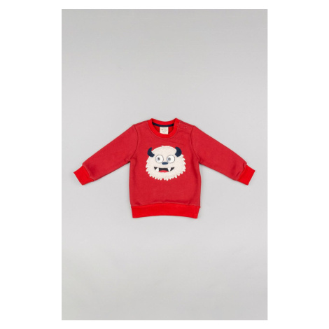 Detský sveter zippy červená farba,