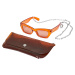 Sunglasses with strap and case - orange