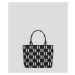Kabelka Karl Lagerfeld K/Monogram Knit Md Tote Čierna