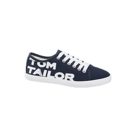 Modré plátenné tenisky Tom Tailor