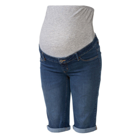 esmara® Dámske tehotenské rifľové šortky (tmavomodrá)