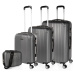 ITACA set 4 škrupinových kufrov ABS - sivá