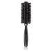 Janeke Black Line Tumbled Wood Hairbrush Ø 55mm guľatá kefa na vlasy so štetinami z nylonu a div