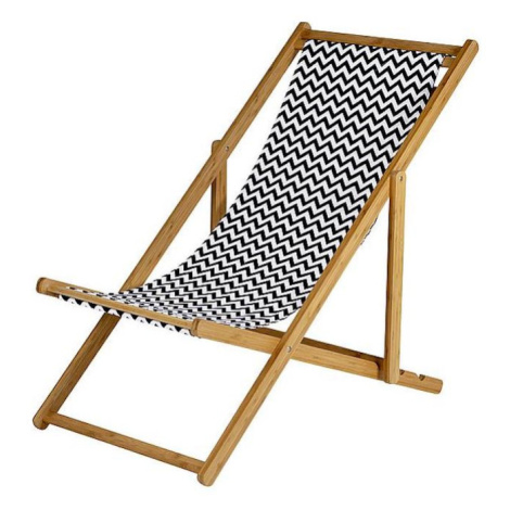 Plážové ležadlo Bo-Camp Beach Chair Soho Farba: čierna/biela