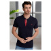 T8560 DEWBERRY T-SHIRT-DARK NAVY BLUE