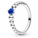 Pandora Strieborný prsteň pre ženy narodené v septembri 198867C12 52 mm
