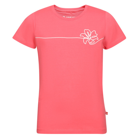 Children's cotton T-shirt ALPINE PRO RENFO calypso coral variant pa