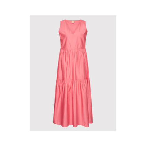 Boss Letné šaty C_Ditesta 50470014 Ružová Regular Fit Hugo Boss