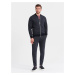 Ombre Men's jacquard knit jacket + pants set