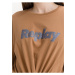 Tričká s krátkym rukávom pre ženy Replay - hnedá