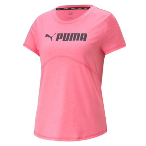 Puma FIT HEATHER TEE Dámske tričko, ružová, veľkosť