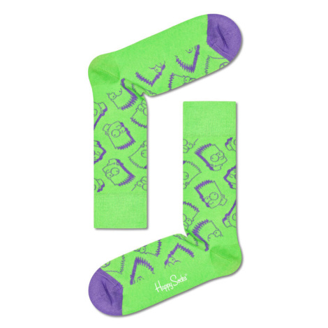 Happy Socks Ponožky Vysoké Unisex SIM01-7303 Zelená