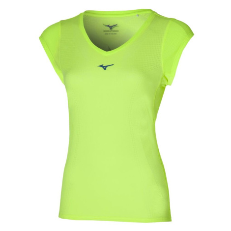 Women's Mizuno Aero Tee Neolime T-Shirt