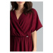 Dlhé elegantné šaty L055 Deep Red