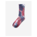Modro-červené batikované dámske ponožky VANS