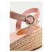 Tommy Hilfiger sandále na kline dámske - ružové Veľkosť: 41