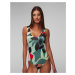 Jednodielne Plavky Nike Swim Nike Jungle Floral Keyhole Back