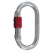 Karabína Camp Steel Oval Standard Lock Farba: červená/strieborná