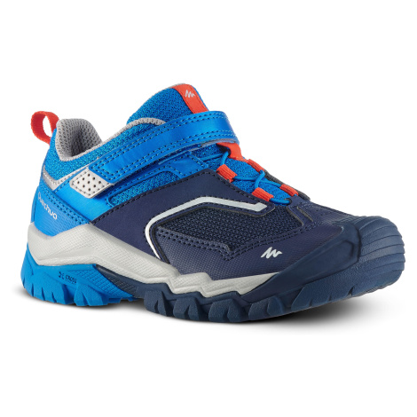 Detská nízka obuv Crossrock na horskú turistiku 24 - 34 modrá QUECHUA