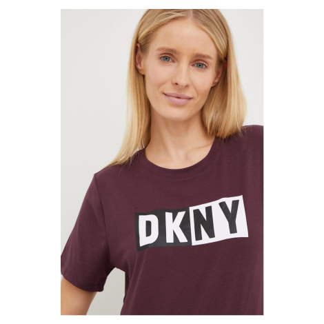 Tričko Dkny dámsky, fialová farba,, DP2T5894