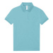 B&amp;C Dámske polo tričko PW461 Meta Turquoise