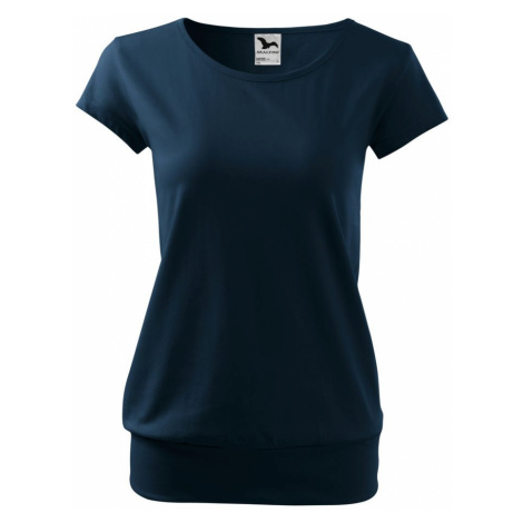MALFINI Dámske tričko City - Námornícka modrá