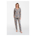 Women's pajamas Kasos long sleeves, long legs - print